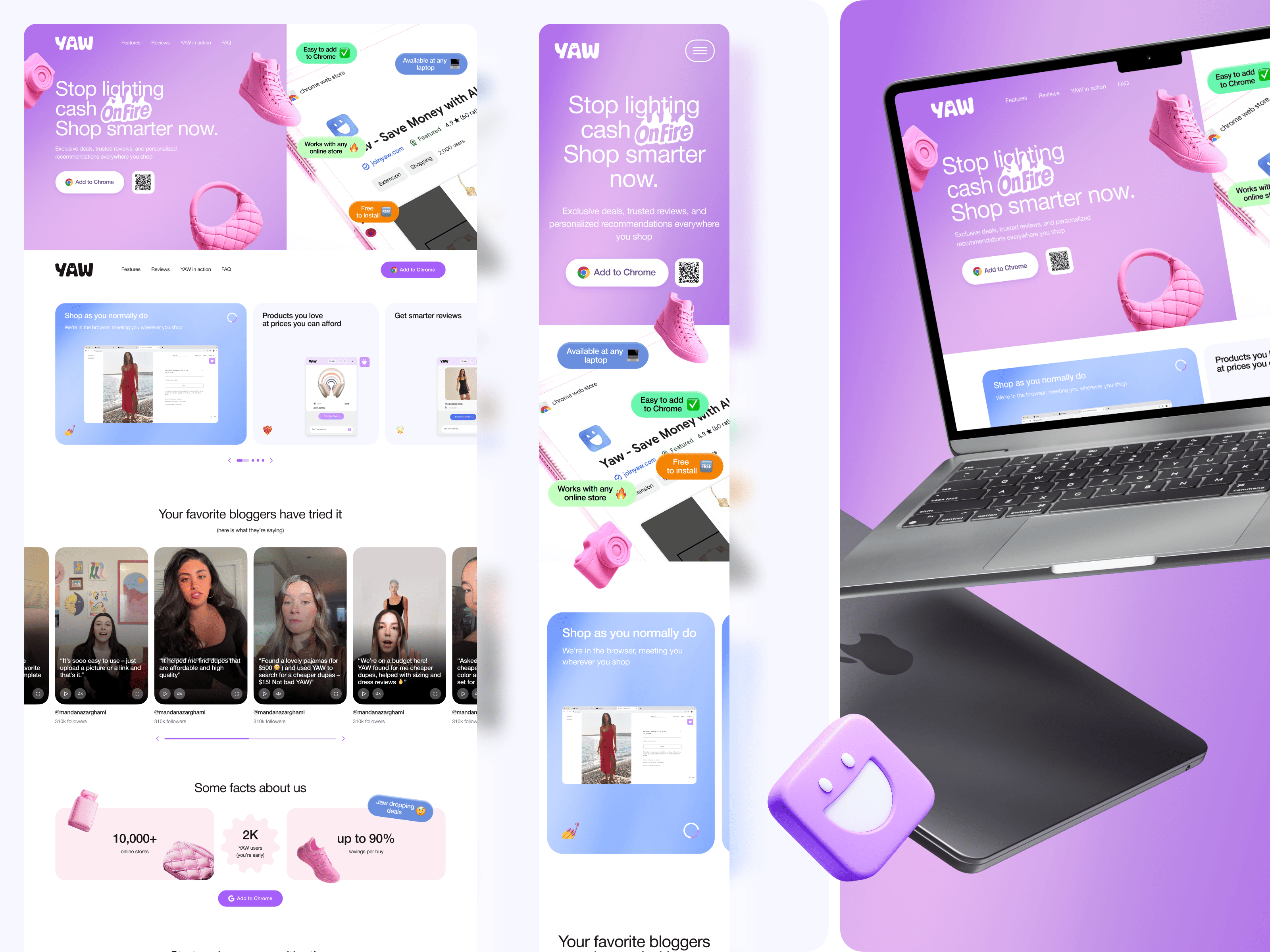 Example of Landing Page & Website Design