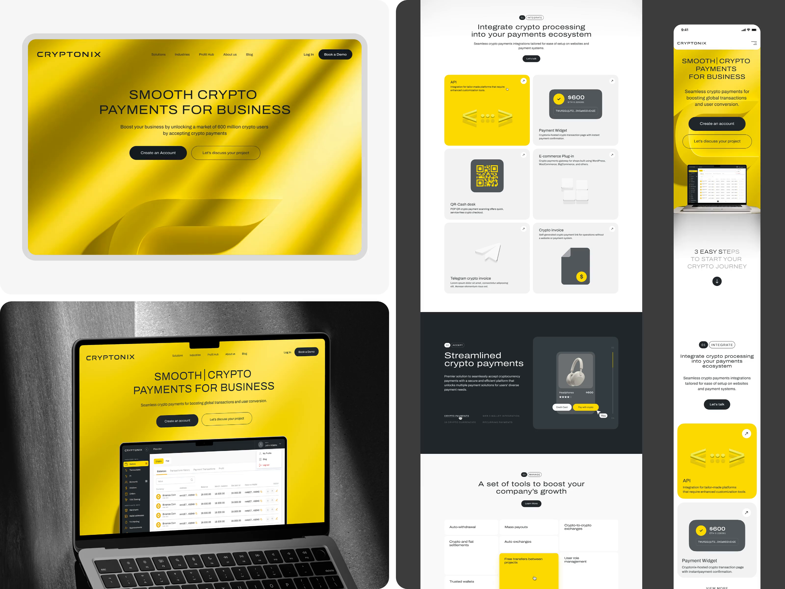 Example of Landing Page & Website Design