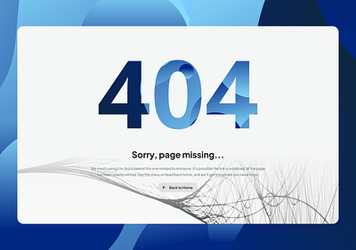 Daily UI - 404 page design