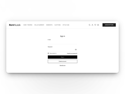 Fashion E-Commerce Website Design — Login Screen branding design ecommercedesign graphic design illustration logo ui ux uxdesign vector