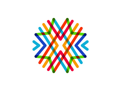 Colorful Star Logo branding colorful logo icon illustration line logo logo logo design mark modern logo star logo symbol vector