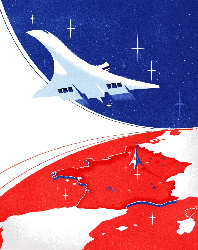 Concordia aeronautica design europe france illustration illustrator minimalist plane texture vector