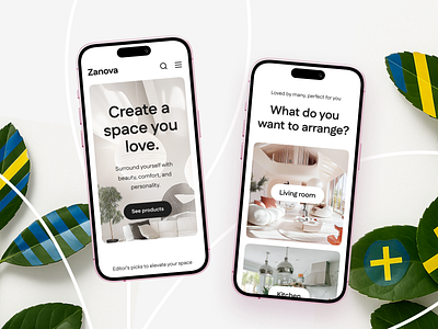 A space you love. E-commerce clean e commerce ecommerce hero section mobile view mobile website online shop online store opening section responsive ui design ux design