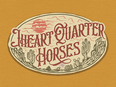 Jheart Quarter Horses branding company brand logo company branding company logo cowboy design graphic design illustration logo typeface western