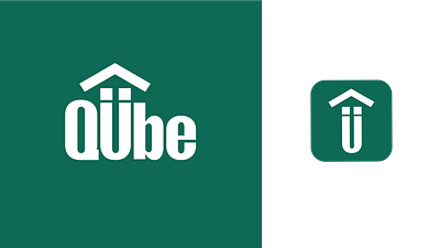 Modern Real Estate Logo applogo bold brand identity branding bright business graphic design green home logo logo logodesign logotype modern real estate realestatelogo rent roof startupbranding