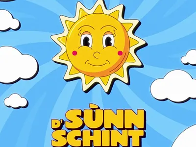 The sun is shining 2danimation after effects alsacian animation cuphead illustration illustrator motion design motion graphics retro rubberhose summer sun