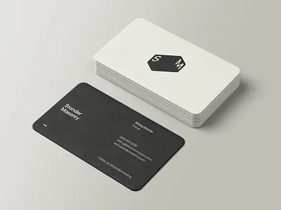 Masonry Rebrand black and white branding brick business card hooman isometric logo masonry minimal print