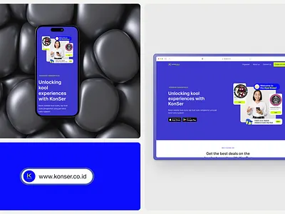 KonSer Ticketing Platform branding crypto design graphic design landing page logo ui web3 websites