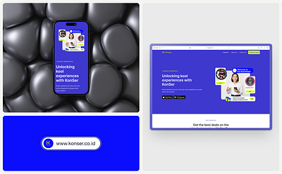 KonSer Ticketing Platform branding crypto design graphic design landing page logo ui web3 websites