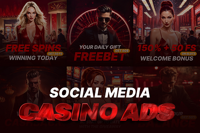 Casino ADS ads branding casino casino ads casino online creative design graphic design illustration social media