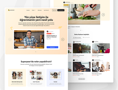 Landing Page - Online Courses, Livestreams and 1:1 Calls calls course landing livestream marketing mentoring ui