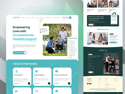 Compassionate Disability Support Platform accessibility charity clean compassion disabilitysupport figma healthcare illustration landingpage ndis nonprofit responsive socialimpact ui uidesign uiux ux uxdesign webapp webdesign