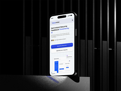 Resume Maker With AI For Job Mobile App ai careers clean design hiring hiring website ux job job board job board ai job portal job serach ui minimal mobile app mobile app ui recruitment remote job responsive resume maker resume maker ai top hiring