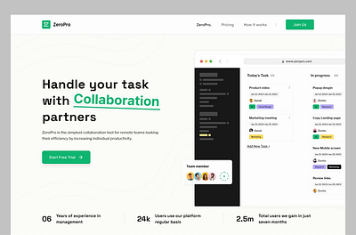 Task Management SaaS Design with Animation! 🧠📋 clean design minimal saas design saas landing saas website task management task management tool task management website ui ux ux design web landing website design