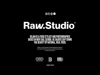 Raw Studio Logo Design bold brand book design brand design brand guidelines brand logo design brand visual identity design branding corporate identity graphic design logo logo design logo wordmark logotype minimal modern raw visual identity wordmark