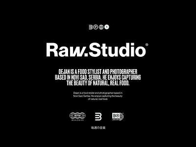 Raw Studio Logo Design bold brand book design brand design brand guidelines brand logo design brand visual identity design branding corporate identity graphic design logo logo design logo wordmark logotype minimal modern raw visual identity wordmark