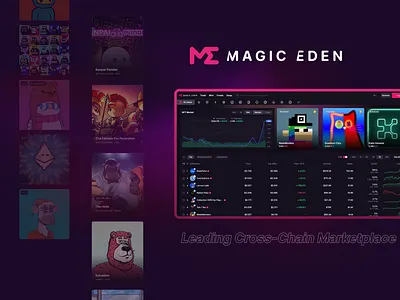 Magic Eden creativeplatform crypto design graphic design illustration inspiration interfacedesign nft productdesign ui uiux ux web web3 web3design website