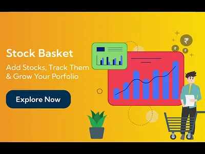 Stock Basket Motion Video animation branding design graphic design illustration logo motion graphics typography ui vector