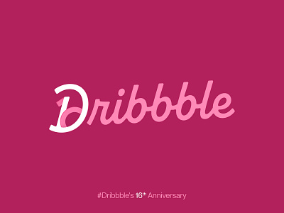 Celebrating Dribbble's Sweet 16! 16th anniversary branding celebrate design design inspiration dribbble dribbble anniversary inspiration modern sweet 16