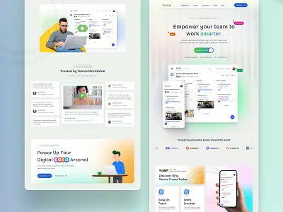 Tasker – Landing Page Design for Task Management SaaS branding collaboration tools design framer illustration landing page logo minimal minimal aesthetic mvp productivity productivity platforms saas growth saas product task management apps typography ui ux web