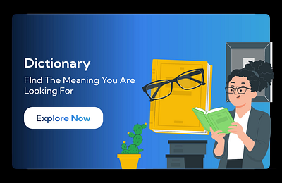 Dictionary Reading Motion Video animation branding design graphic design illustration logo motion graphics typography ui vector