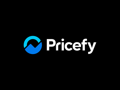Pricefy Logo Design - Mountain, Sun, Statistics, Chart bold brand branding chart custom data design designer geometric icon logo logodesign logotype modern mountain nature price saas statistics symbol