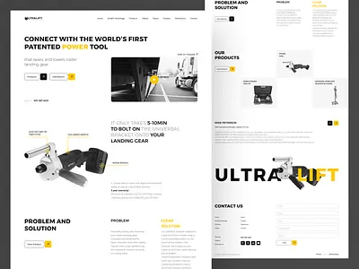 Landing for Ultralift clean design e commerce landing landing page trending ui ui design ux ux design web webdesign
