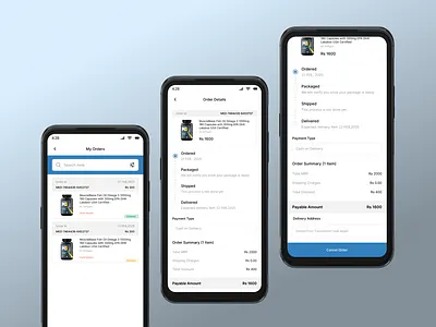 Order Details & Tracking appdesign ecommerce ecommerceapp mobileapp order orderdetails productdesign track tracking trackorder ui uidesign ux uxdesign