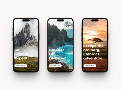 Travel App onboarding travel travel app ui uiux
