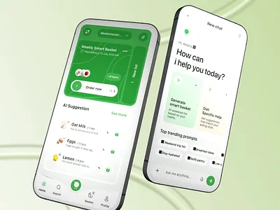 Smart Supermarket App UI 3d ai ai app animation app design app ui ecommerce figma grocery app light mode motion motion graphics online shop retail shopping smart supermarket supermarket app ui ux