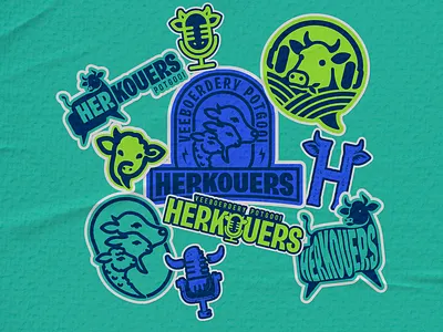 Herkouers Podcast - Logo Design Unchosen Concepts branding graphic design vector