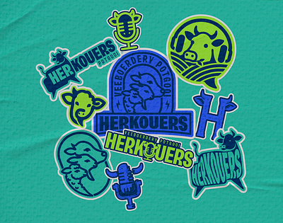 Herkouers Podcast - Logo Design Unchosen Concepts branding graphic design vector