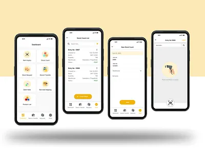 Stock Count App - IMS Software Pvt Ltd appdesign count mobileapp product product design stock stockcount track trackapp trackstock ui uidesign ux uxdesign