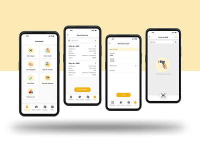 Stock Count App - IMS Software Pvt Ltd appdesign count mobileapp product product design stock stockcount track trackapp trackstock ui uidesign ux uxdesign