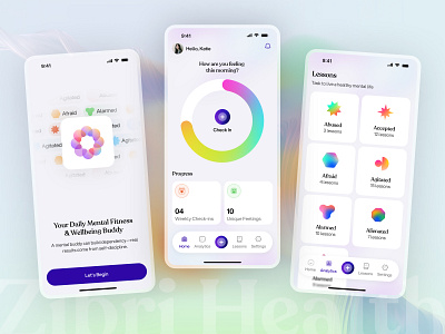 ZIBRI — Mental Health & Wellbeing App | UI/UX Design calm ui figma app design health app ux healthcare app mental health app mental wellbeing app mentalfitnessapp mindfulness app mobile app design mood tracker ui selfcare app therapyapp wellness app
