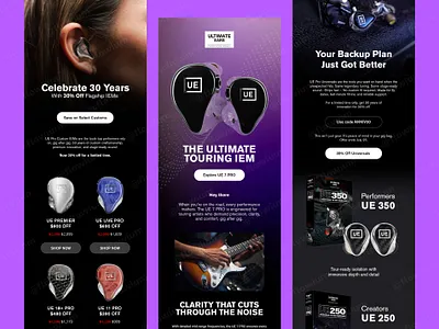 High-Impact Email Design for a Limited-Time Audio Gear Promo branding design email email design email marketing newsletter newsletter design