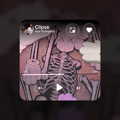 IOS Glass Effect(Mini player) app design figma glasseffect ios miniplayer ui uidesign uiux userexperience ux