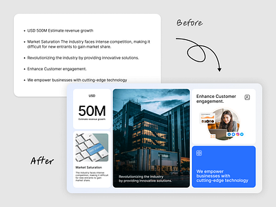 Redesign - Bento Grid apple keynote before and after bento grid brand deck company deck deck redesign google slides how to improve investor deck minimal design pitch deck pitchdeck redesign powerpoint ppt presentation design presentation template redesign revamp sales deck