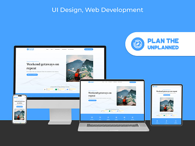 PTU - Travel Website Design responsive travel trek trekking ui ui design uiux ux web design web layout website
