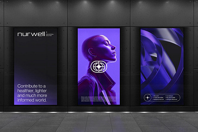 Nurwell Brand Identity 3d animation branding design download free freebie graphic design illustration logo mockup mockup cloud mockupcloud motion graphics ui