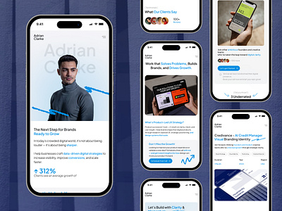 AC - Professional Digital Consultant Mobile Responsive Website agency clean company profile contact us corporate elegant freelance landing page minimalist mobile website modern personal website portfolio portfolio website professional project page responsive website ui web design website