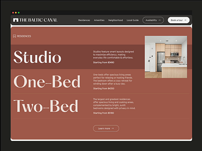 The Baltic Canal Homepage design graphic design illustration ui visual