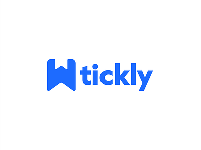 Tickly logo concept animation branding business logo clean design company logo design illustration logo logo design logo for sale ui visual identity