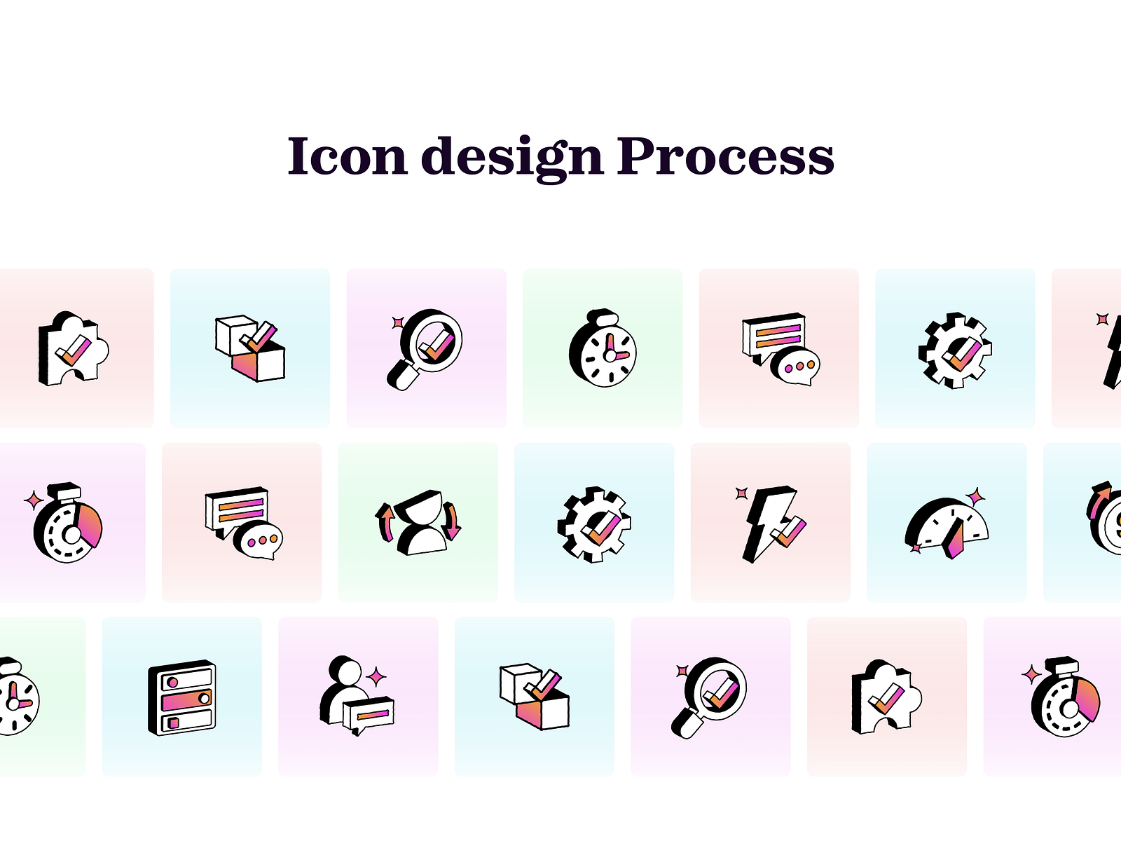 Icon Design Process by Suman Nissi on Dribbble