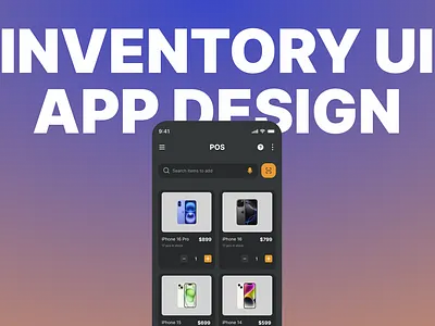 Inventory App UI Design app design inventory inventory app design inventory design ui ui design uiux