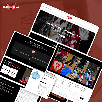ButterflyKickz | Squarespace Website Design branding design illustration squarespace squarespace designer ui web design web developement website design