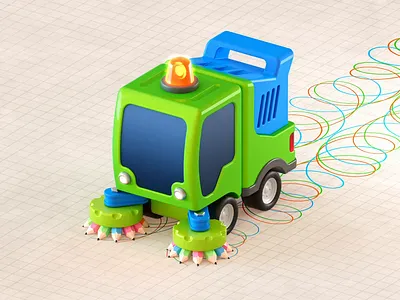 Clean lines 3d c4d cinema4d illustration render