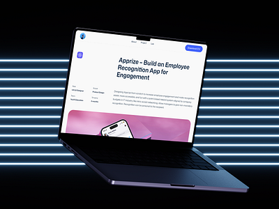 Creative Portfolio Website | Project Details Page creative website minimal modern portfoliowebsite productdesign typography ui uidesign uiux webdesign