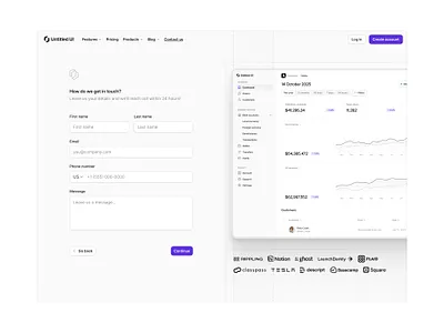 How can we get in touch? — Untitled UI contact contact us form get in touch onboarding web design