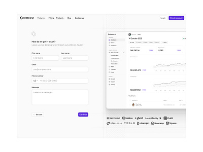 How can we get in touch? — Untitled UI contact contact us form get in touch onboarding web design